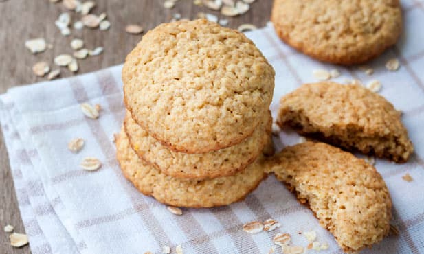 Bolachas caseiras de aveia