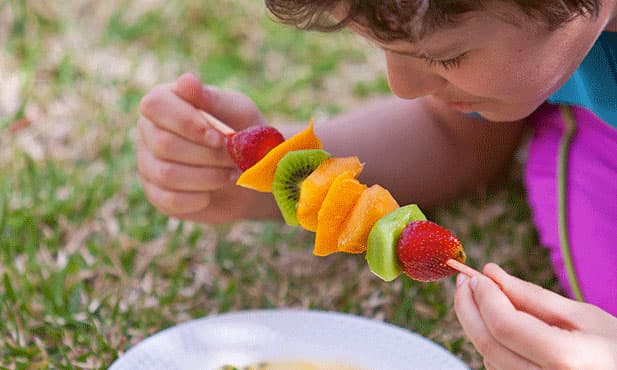 Espetadas de fruta