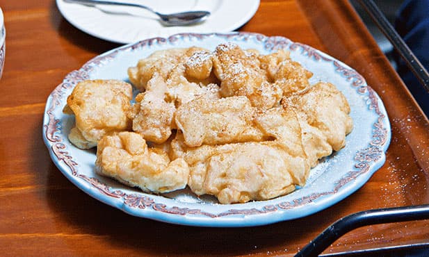 Fritos de maçã
