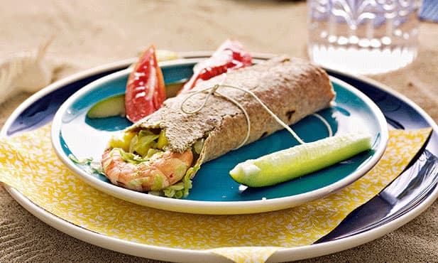 Wraps de camarão