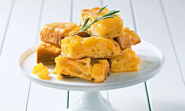 Bolo de nectarinas