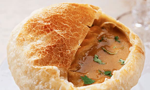 Creme de sapateira em crosta de massa...