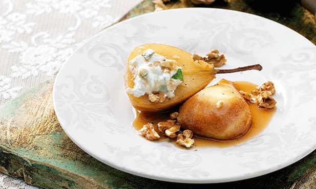 Peras caramelizadas
