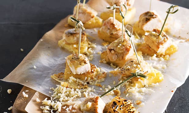Peito de frango com ananás