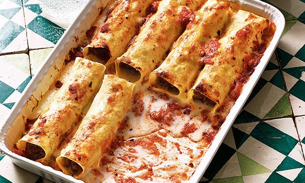 Canelones de massa fresca