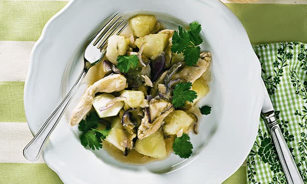 Peito de frango com melão