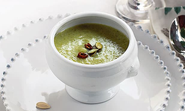 Creme de couve-flor com tomate seco