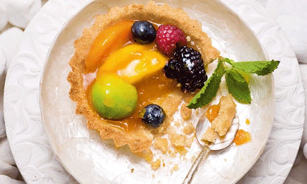 Tarte com frutas de Verão