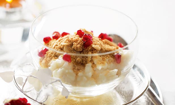 Arroz-doce sem ovos