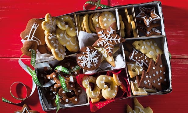 Bolachas de chocolate de Natal