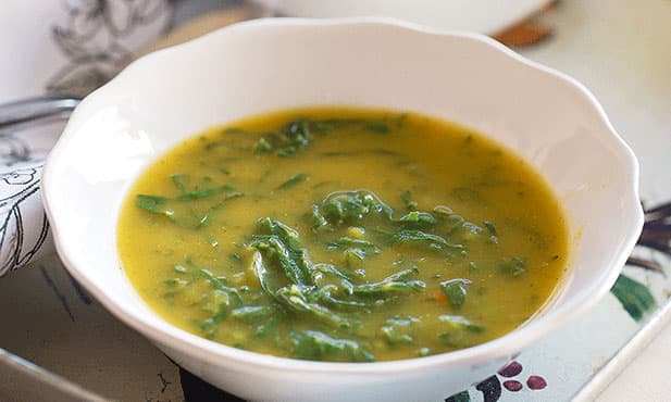 Caldo-verde sem chouriço