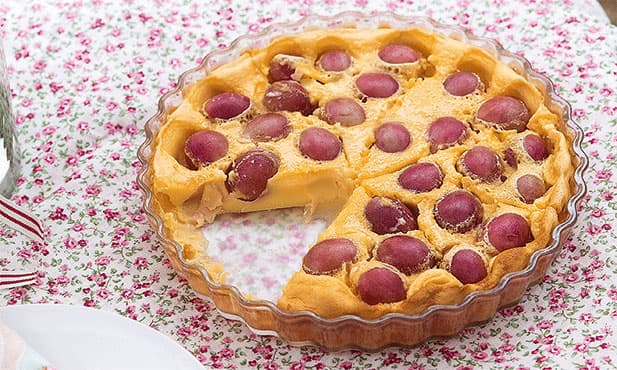 Clafoutis de uvas