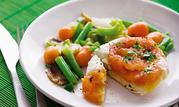 Pizza de tomate caramelizado