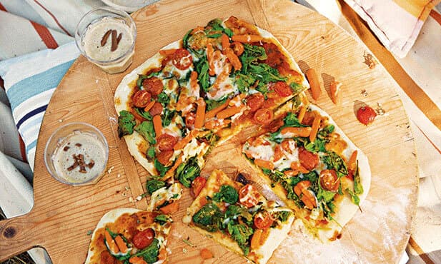 Pizza de vegetais