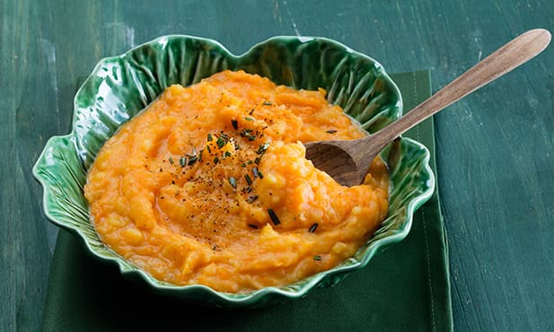 Puré de abóbora e batata