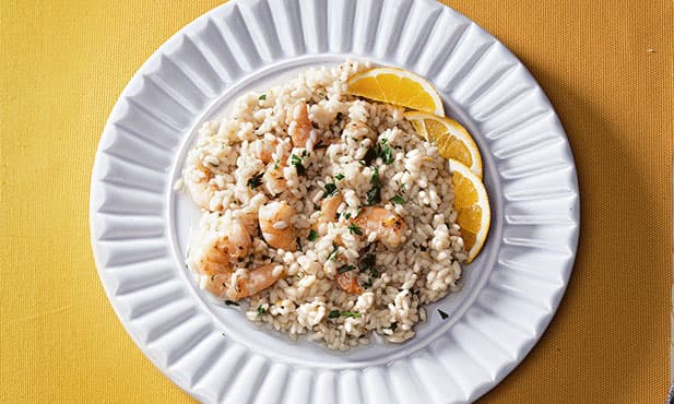 Risotto de camarão