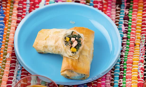 Trouxas de salmão