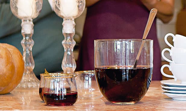 Vinho quente com vinho do Porto