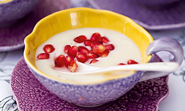 Tapioca com romã