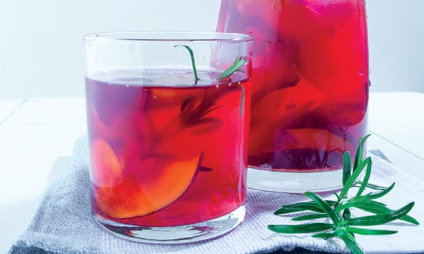 Infusão de nectarinas