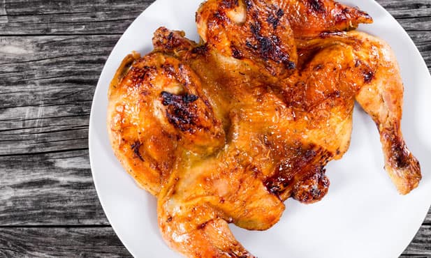 Frango assado no forno