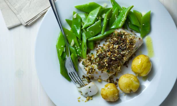 Medalhões de pescada no forno