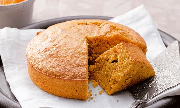 Bolo de laranja e cenoura