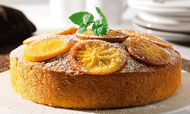 Bolo de cenoura, laranja e Moscatel