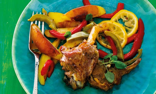 Cabrito no forno com limão
