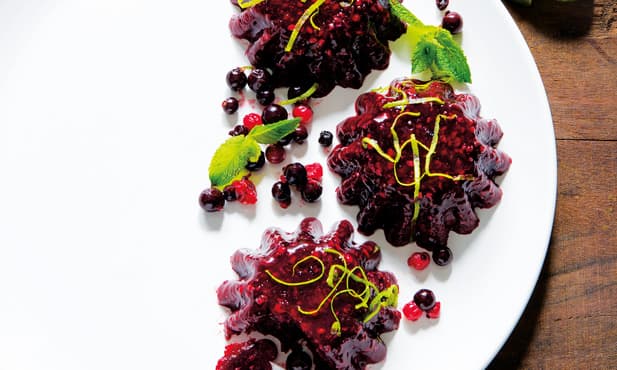 Gelatina de frutos silvestres com...