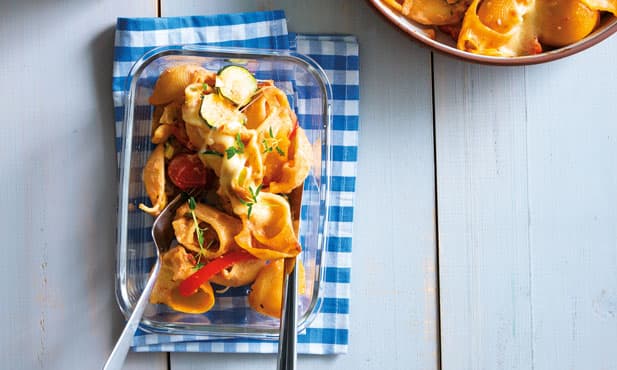 Massa gratinada no forno