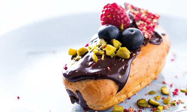 Éclairs de chocolate