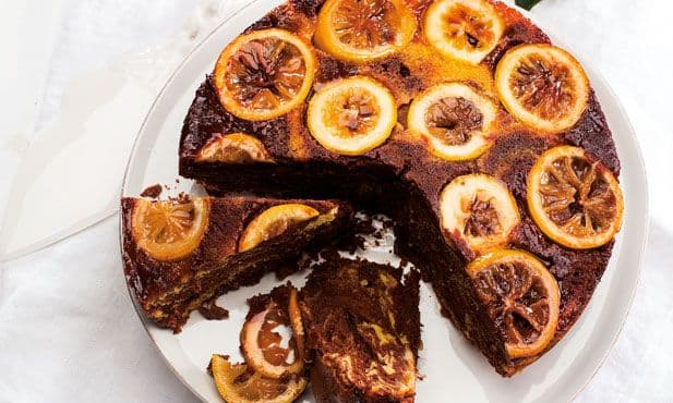 Bolo de chocolate e limão