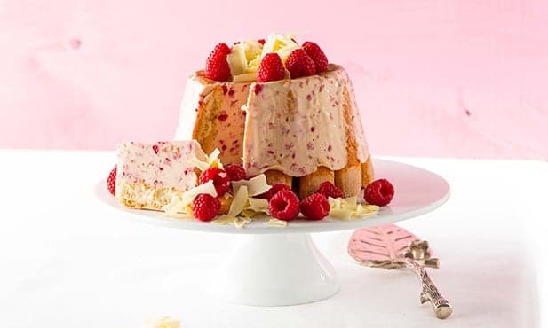 Charlotte de chocolate branco
