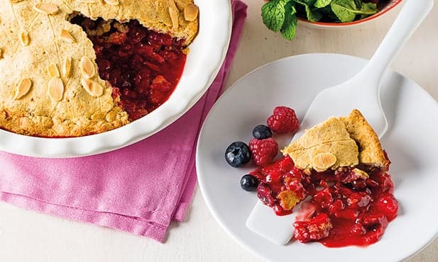 Pie de frutos vermelhos