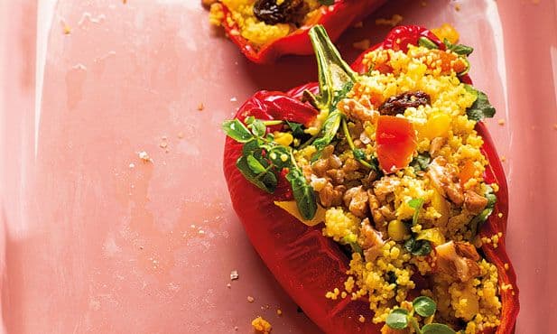 Pimentos recheados com salada de...