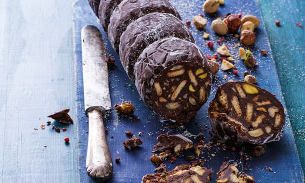 Salame de chocolate com licor de...