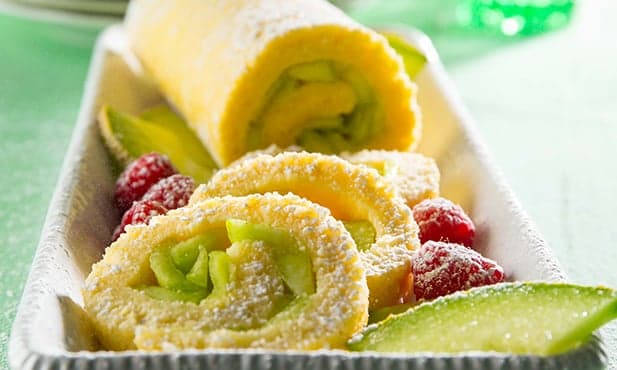 Torta de meloa e lima