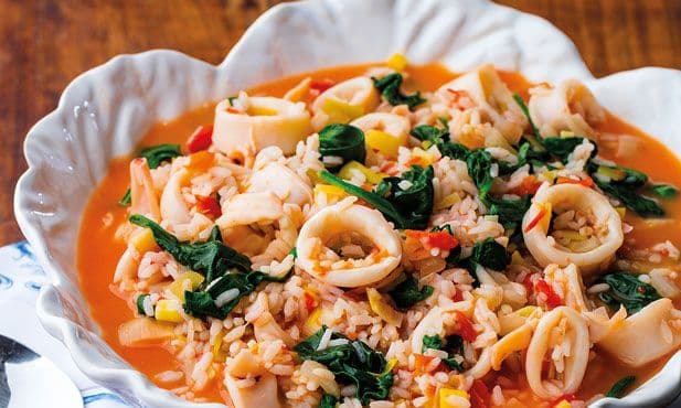 Arroz malandrinho de lulas