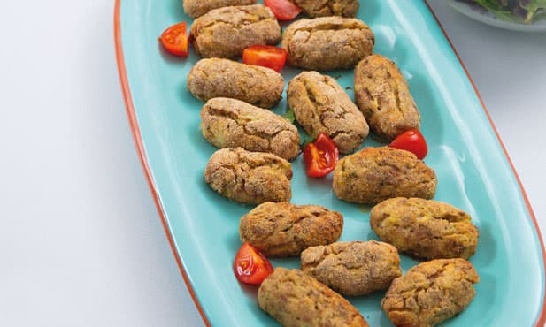 Croquetes com arroz Primavera