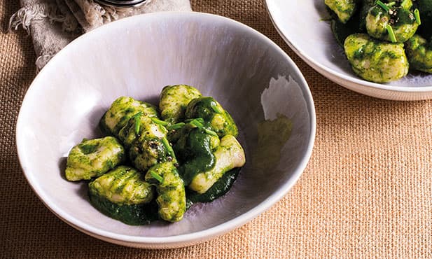 Gnocchi de castanha com creme de...