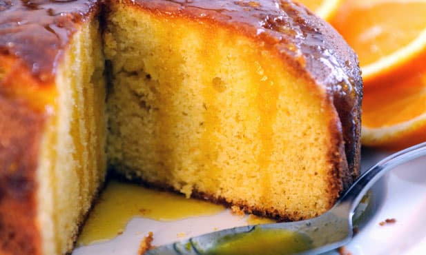 Bolo de laranja húmido