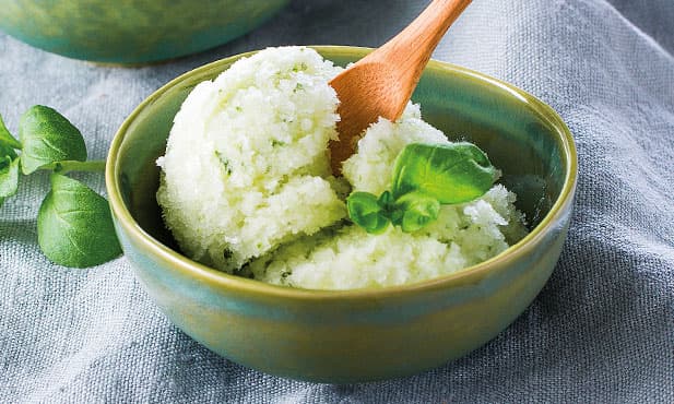 Granizado de ervas aromáticas