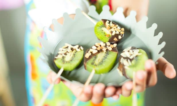 Lollipops de kiwi