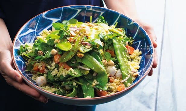 Salada de ervilhas-tortas