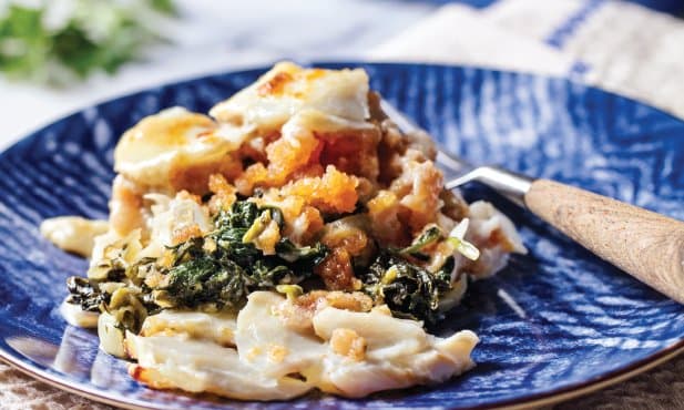 Gratinado de bacalhau com farinheira