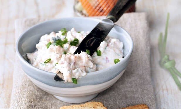 Pasta de salmão fumado