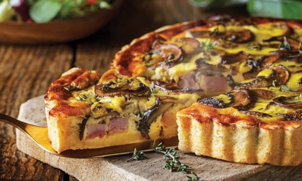 Quiche de cogumelos