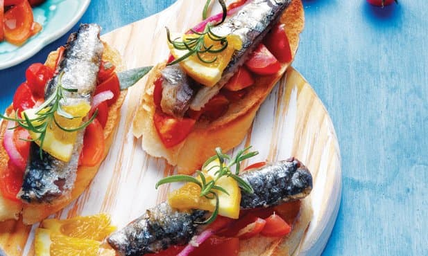Sardinhas com molho aromático