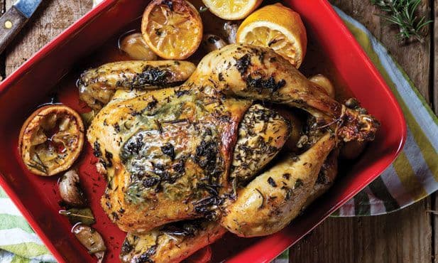 Frango no forno com limão